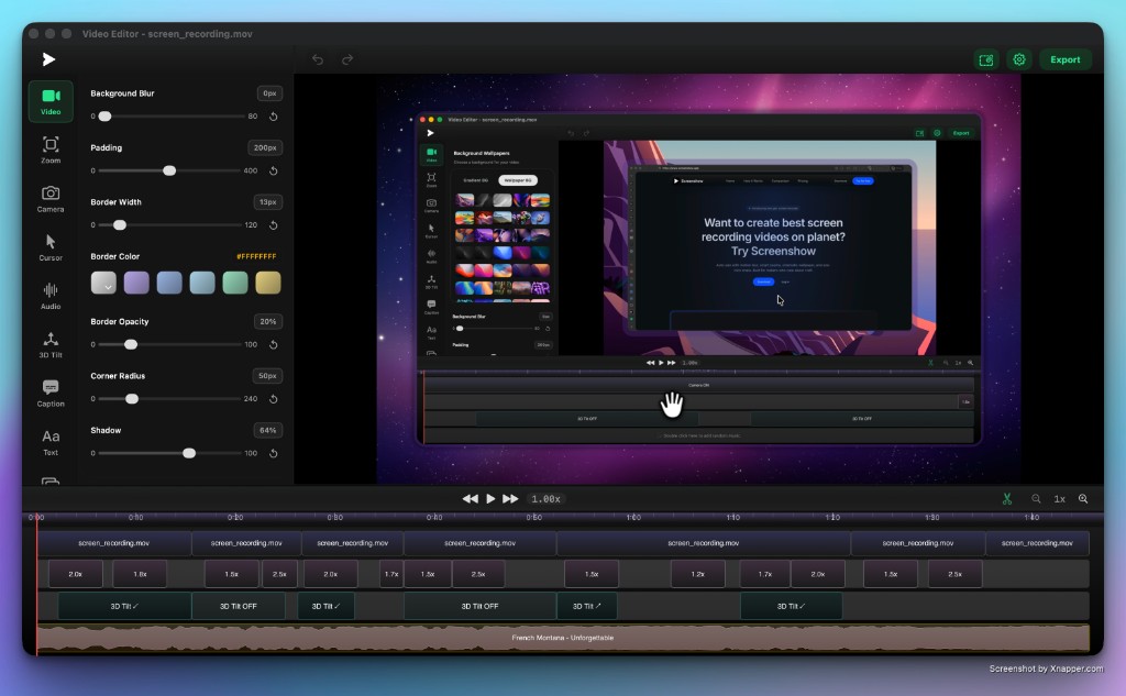 Screenshow product preview